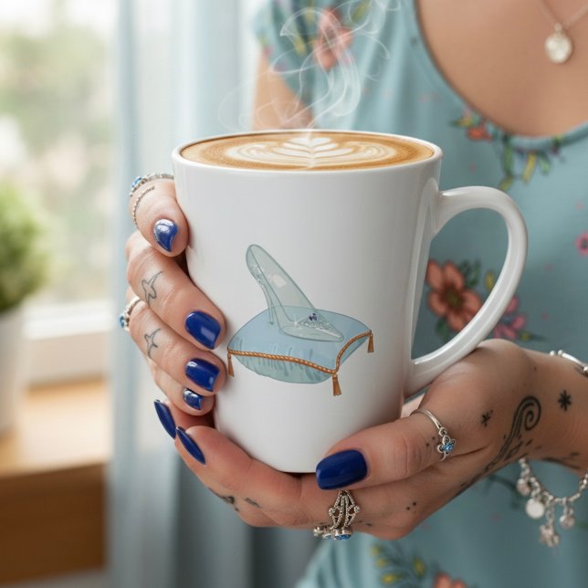 Caneca De Café Latte Glass Slipper (Criador carregado)
