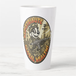 Caneca De Café Latte Global Wealth Badger Latte Mug