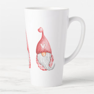 Caneca De Café Latte Gnomos de Amor Fofo Feriado do Dia dos Namorados