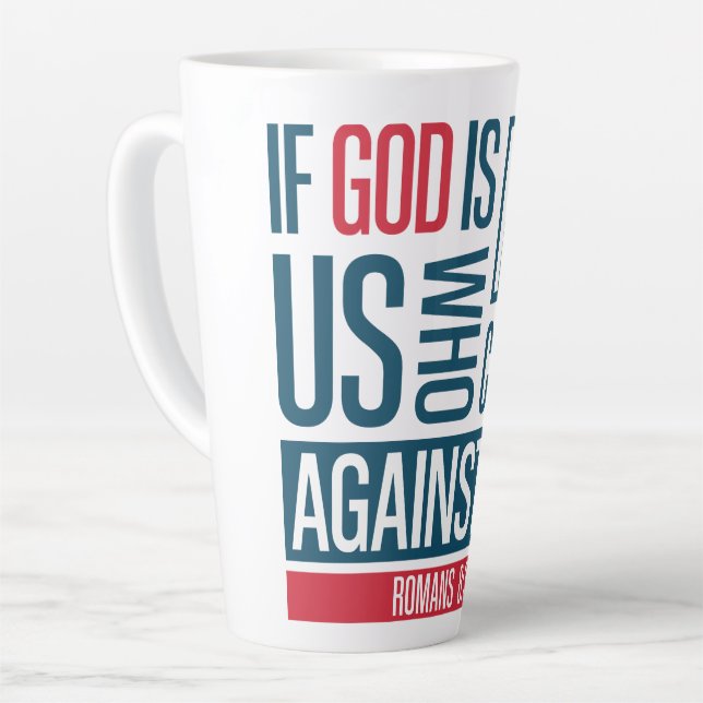 Caneca De Café Latte God for us (Ângulo esquerdo)