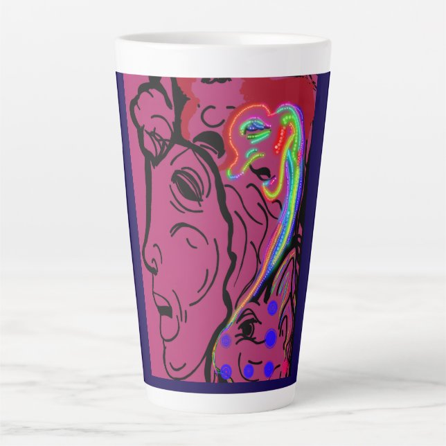 Caneca De Café Latte Goddess of Land and Sea (Frente)