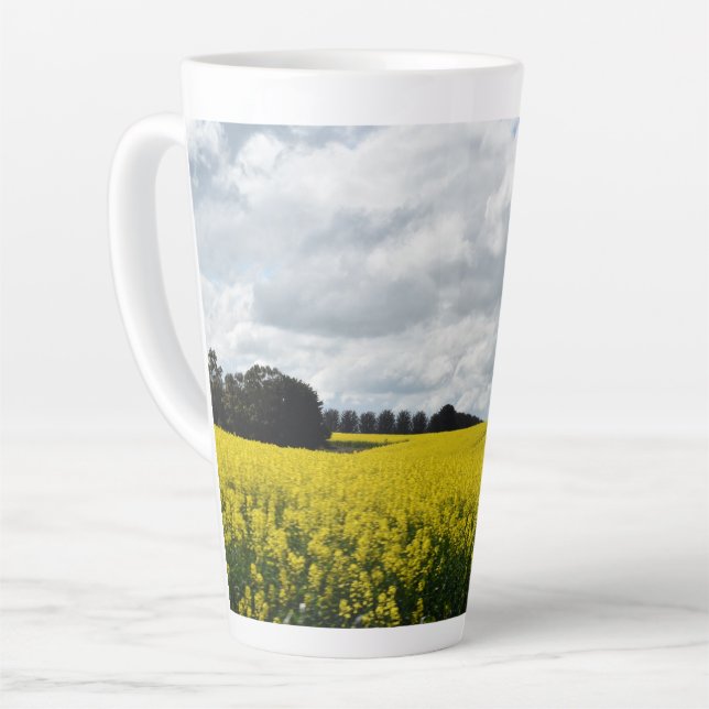 Caneca De Café Latte Golden Waves of Streatham (Ângulo esquerdo)