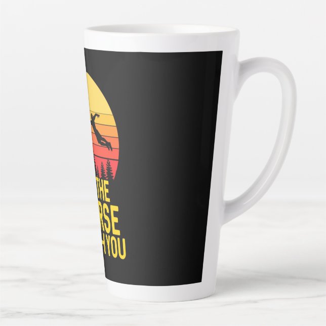 Caneca De Café Latte Golfe De Disco Com Você (Direita)