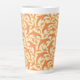 Caneca De Café Latte Golfinhos Cujos