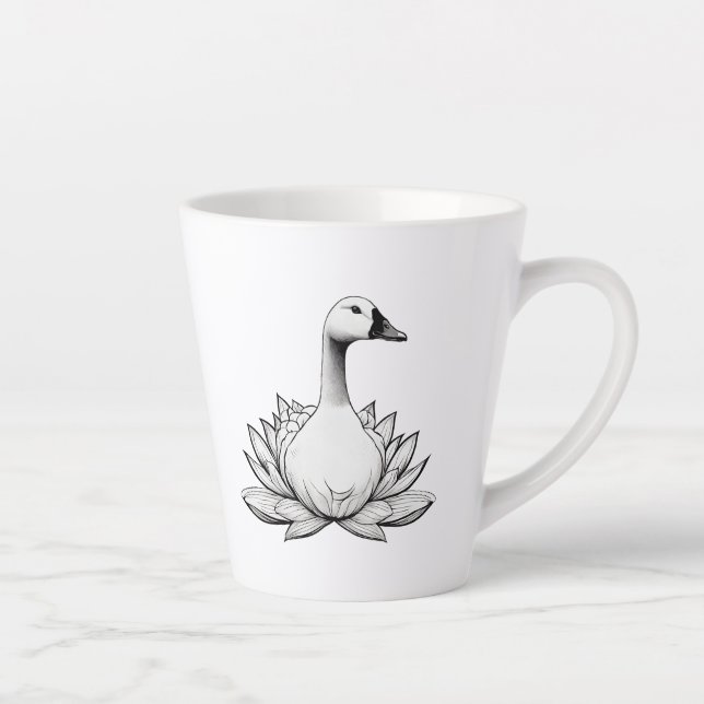 Caneca De Café Latte Goose, duck (Direita)