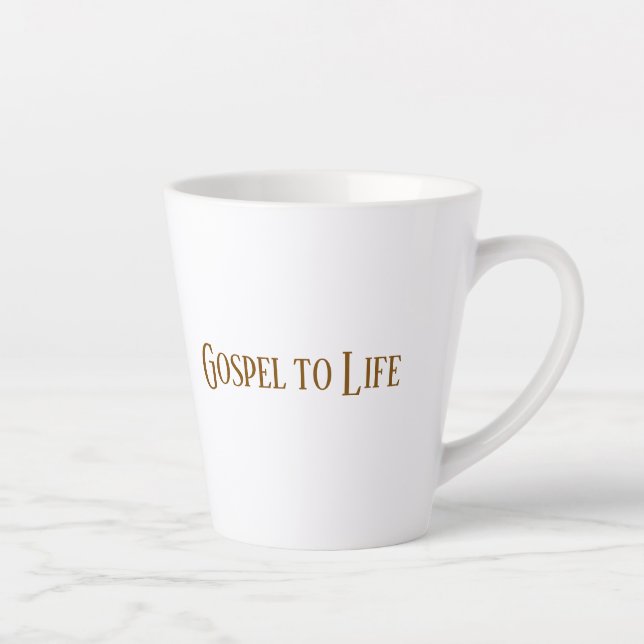 Caneca De Café Latte Gospel to Life Mug (Direita)