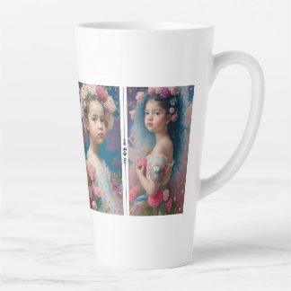 Caneca De Café Latte Gossamer Girls 006 do Pastel Idyllic