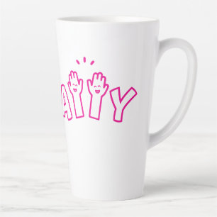 Caneca De Café Latte Gostamos das sextas-feiras a LATTE