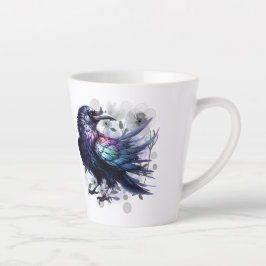 Caneca De Café Latte Goth Raven Coffee Mug Dark Aesthetic