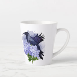 Caneca De Café Latte Goth Raven Coffee Mug Dark Aesthetic