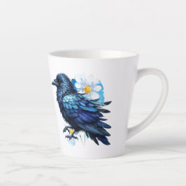 Caneca De Café Latte Goth Raven Coffee Mug Dark Aesthetic