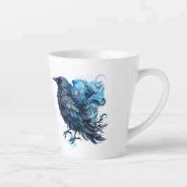 Caneca De Café Latte Goth Raven Coffee Mug Dark Aesthetic