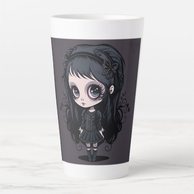Caneca De Café Latte Gótico Latte Mug (Frente)