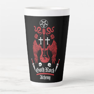 Caneca De Café Latte Gótico Posto Punk Rock