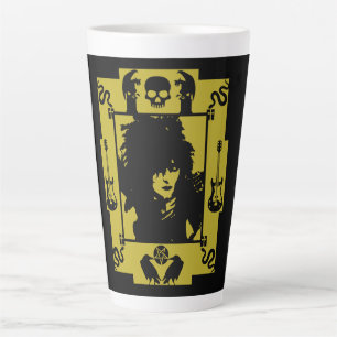 Caneca De Café Latte Gótico Rock Fashion