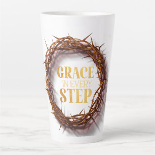 Caneca De Café Latte Graça em Cada Passo