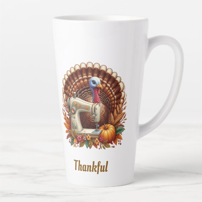 Caneca De Café Latte Graças à costura turca (Direita)