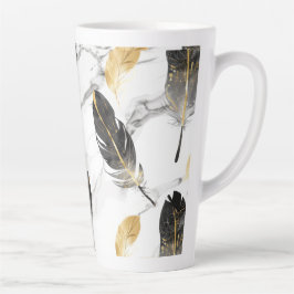 Caneca De Café Latte "Grace Cerâmica Mug Feathered"