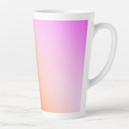 Caneca De Café Latte Gradiente Radioso de Pôr do Sol Pastel