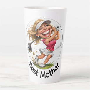 Caneca de Café Latte Grande do Dia das Mães de Gol