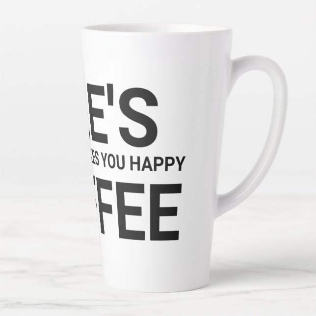 CANECA DE CAFÉ LATTE GRANDE MASSA PARA CHÁ (Direita)