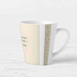 Caneca De Café Latte Gratitude Remains: Wherever You Stand, Be Grateful