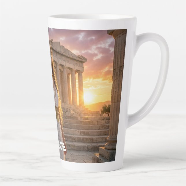 CANECA DE CAFÉ LATTE GRÉCIA - ACROPOLIS (Direita)