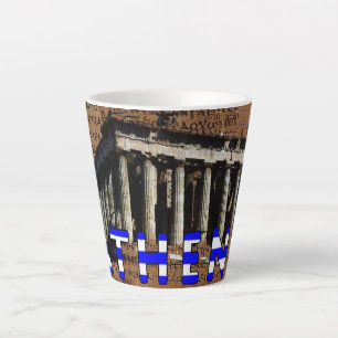 Caneca De Café Latte Grécia Atenas