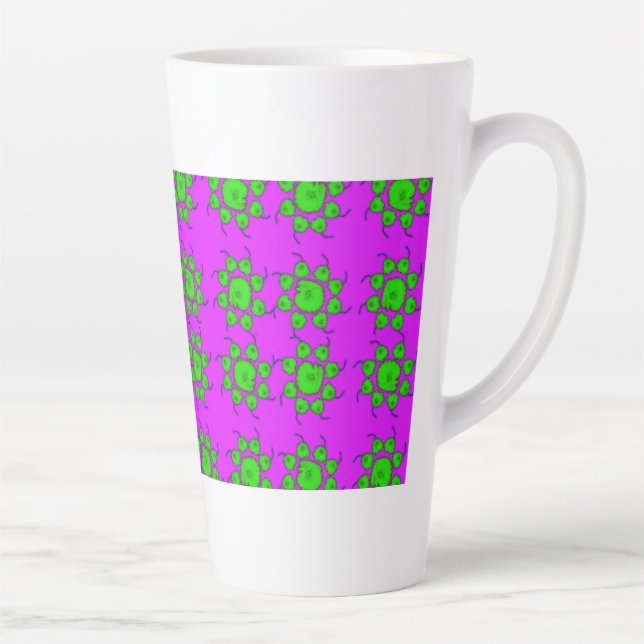 CANECA DE CAFÉ LATTE GREEN POPPIES LATTE MUG (Direita)