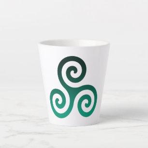 Caneca De Café Latte Green Triskele
