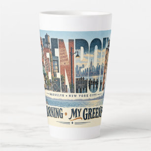 Caneca De Café Latte Greenpoint Brooklyn Nova York