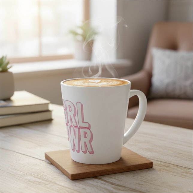 CANECA DE CAFÉ LATTE GRL PWR (Criador carregado)
