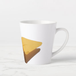 Caneca De Café Latte grou de origami sortudo