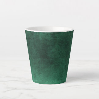 Caneca De Café Latte Grunge Escuro - Verde