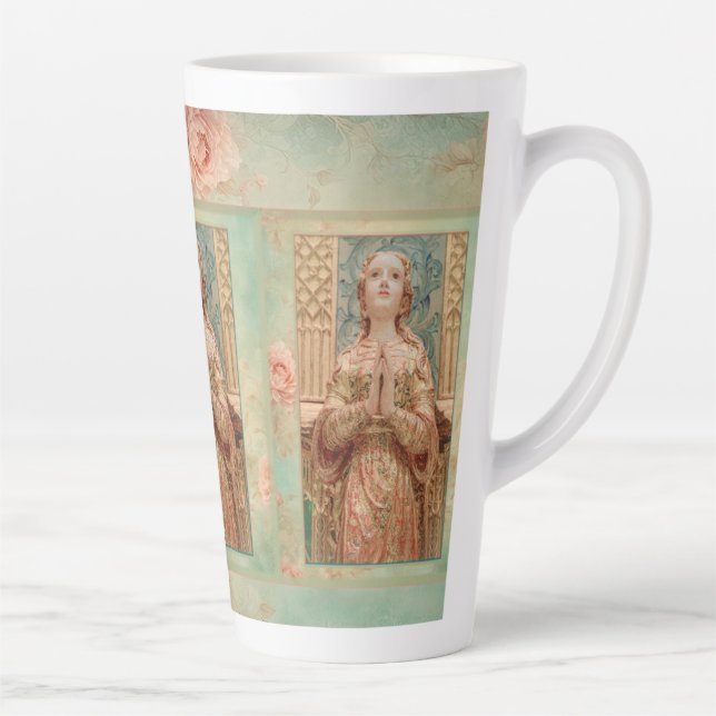 Caneca De Café Latte Guardian Angel painting coffee cups (Direita)