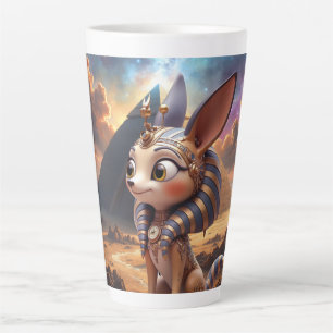 Caneca De Café Latte Guardião Enluarado das Areias Antigas.