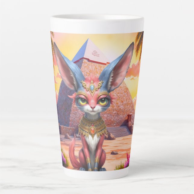 Caneca De Café Latte Guardião Sagrado do Deserto (Frente)