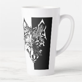 Caneca De Café Latte Guias de Animais 6" Altura