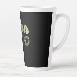 Caneca De Café Latte Guitarrista Guitarra Picada 1970 Aniversário Guita
