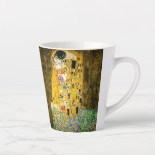 Caneca De Café Latte Gustav Klimt Amor & Beijo / Dia dos Namorados Pers