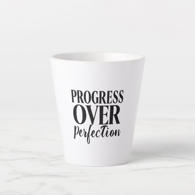 Caneca De Café Latte Gym and Success Motivation (Frente)