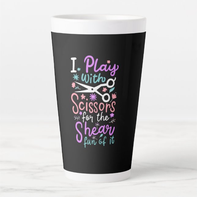 Caneca De Café Latte Hairdresser Hairstylist Gift (Frente)