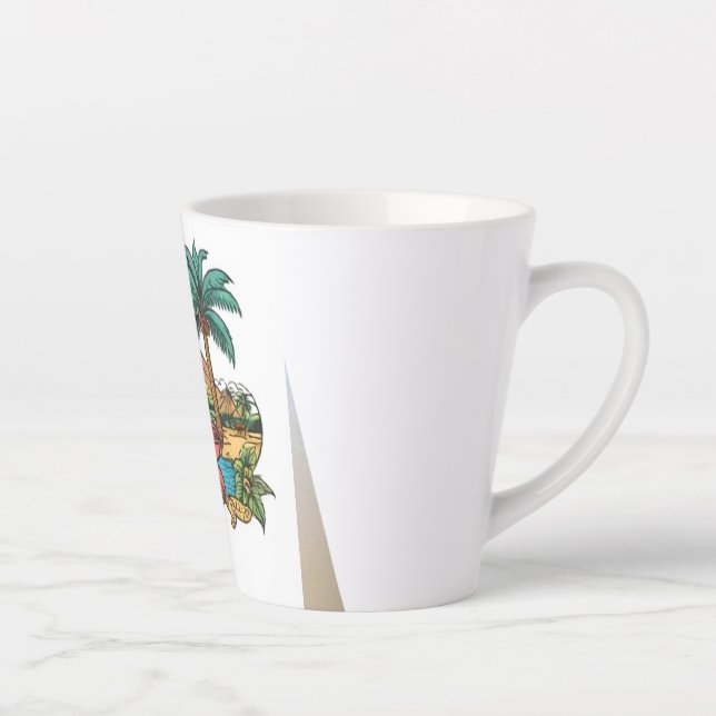 Caneca De Café Latte Haiti (Direita)
