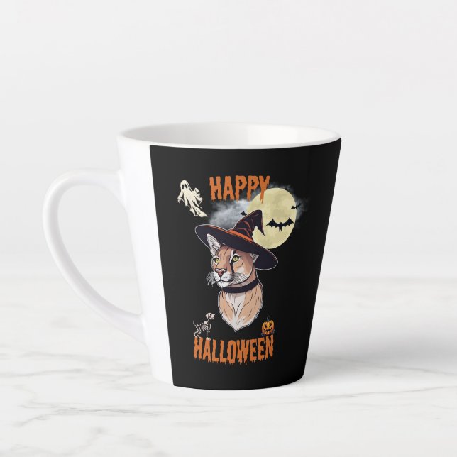 Caneca De Café Latte halloween animals (Esquerda)