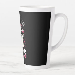 Caneca De Café Latte Halloween Estou Aqui Para Os Boos