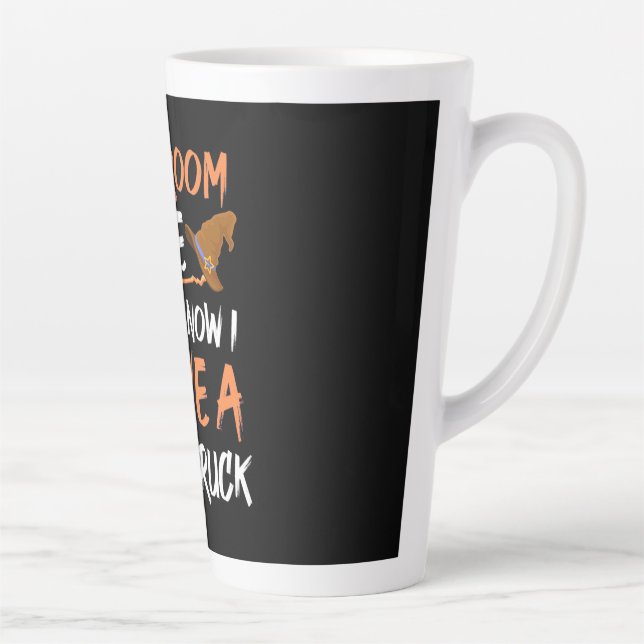 Caneca De Café Latte Halloween Eu Dirigo Um Caminhão De Correio (Direita)