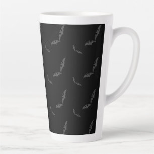 Caneca De Café Latte Halloween/morcego