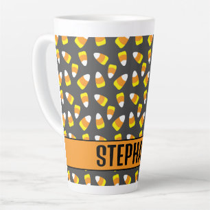 Caneca De Café Latte Halloween personalizado de balas doces