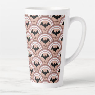 Caneca De Café Latte Halloween Rainbow