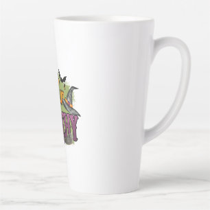 Caneca De Café Latte Halloween Sentindo Bruxaria Aniversário